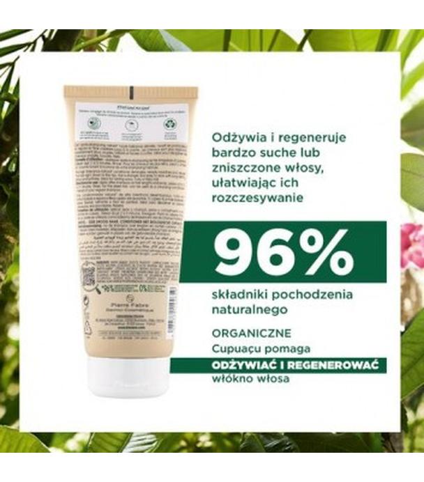 Klorane Odżywka z organicznym cupuacu Regeneracja - włosy bardzo suche, 200 ml, cena, opinie, skład