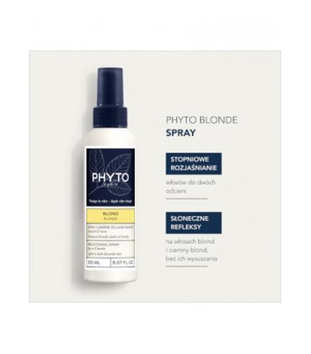 Phyto Blond Spray rozświetlający dla włosów blond, 150 ml