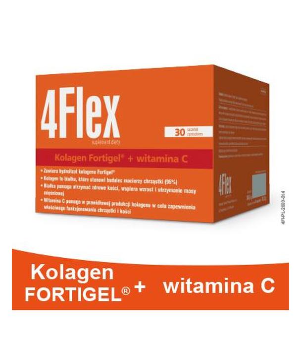 4 Flex, kolagen fortigel + witamina C, saszetki, 30 sztuk