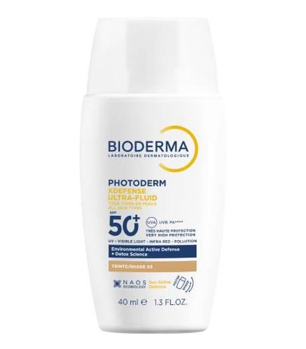 Bioderma Photoderm XDefense Ultra-Fluid, Fluid, Kolor 03, SPF 50+, 40 ml