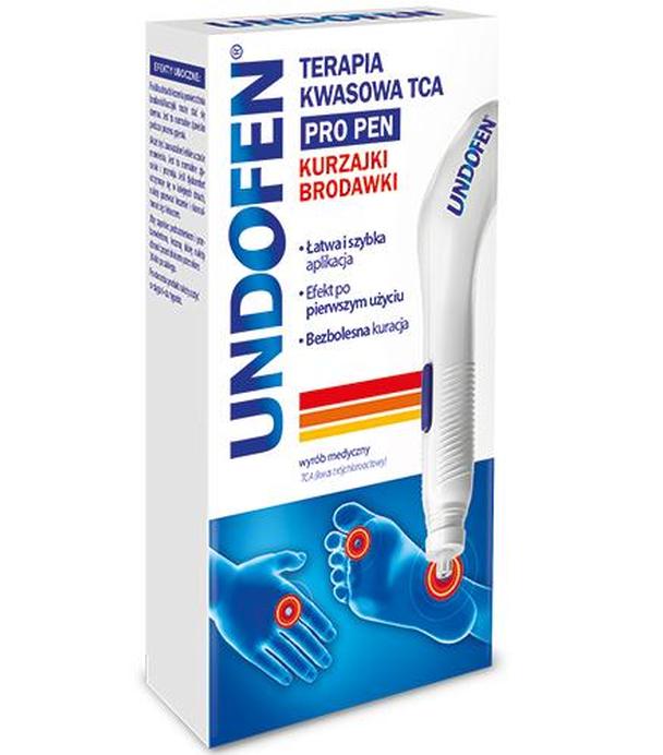 UNDOFEN PRO PEN TERAPIA KWASOWA TCA Żel do usuwania kurzajek i brodawek w aplikatorze, 1 sztuka