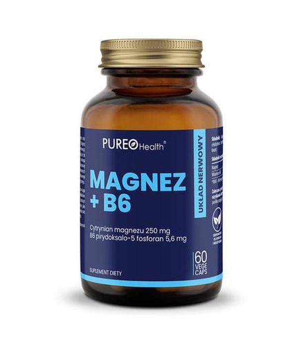 PUREO Health Magnez + B6, 60 kapsułek