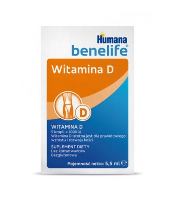 HUMANA Benelife Witamina D, 5,5 ml - ważny do 2025-09-30