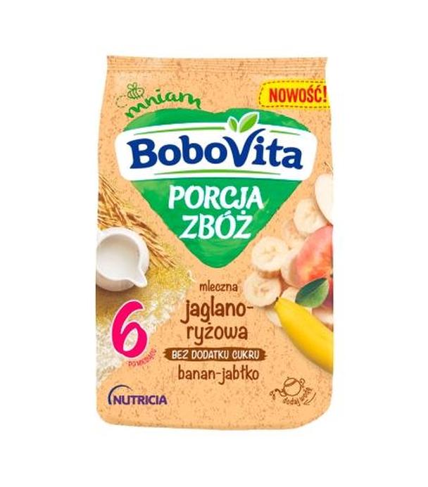 BoboVita Porcja Zbóż Kaszka mleczna jaglano-ryżowa banan-jabłko, po 6 miesiącu - 210 g - cena, opinie, właściwości.