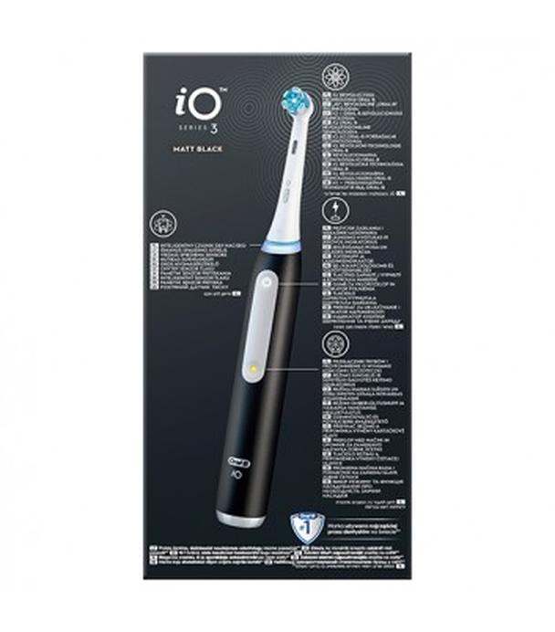 Oral-B iO 3 Black Szczoteczka elektryczna, 1 sztuka