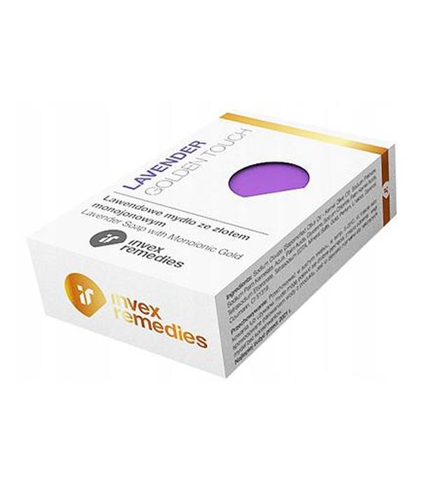 Invex Remedies Lawendowe mydło ze złotem monojonowym - 100 g - cena, opinie, właściwości