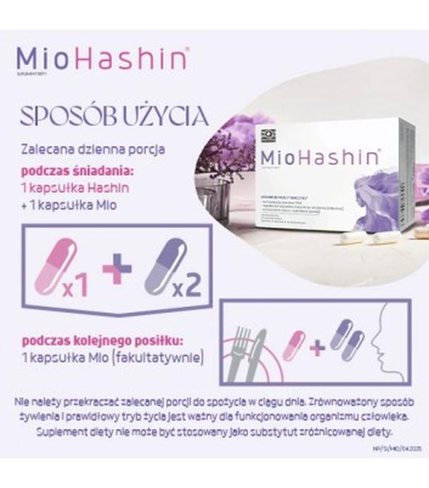 MioHashin, 60 kapsułek Mio + 30 kapsułek Hashin