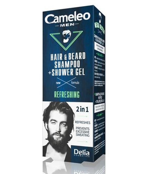 Cameleo Szampon do włosów i brody + Żel pod prysznic 2 w 1 - 150 ml - cena, opinie, stosowanie