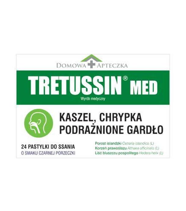 DOMOWA APTECZKA Tretussin Med, 24 pastylki do ssania