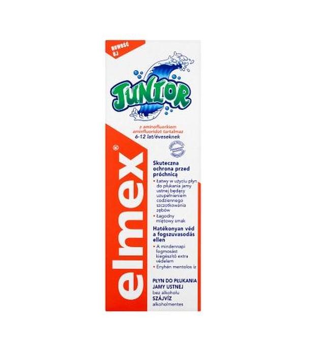 ELMEX JUNIOR Płyn do płukania jamy ustnej 6-12 lat, 400 ml