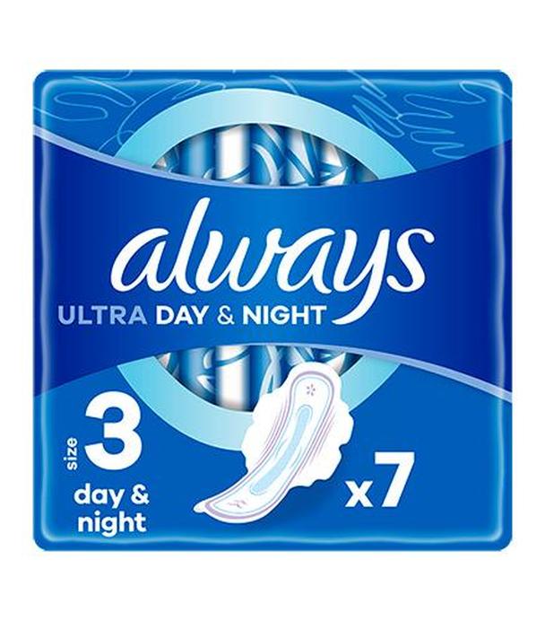 Always Ultra Night 3 Podpaski ze skrzydełkami, 7 sztuk