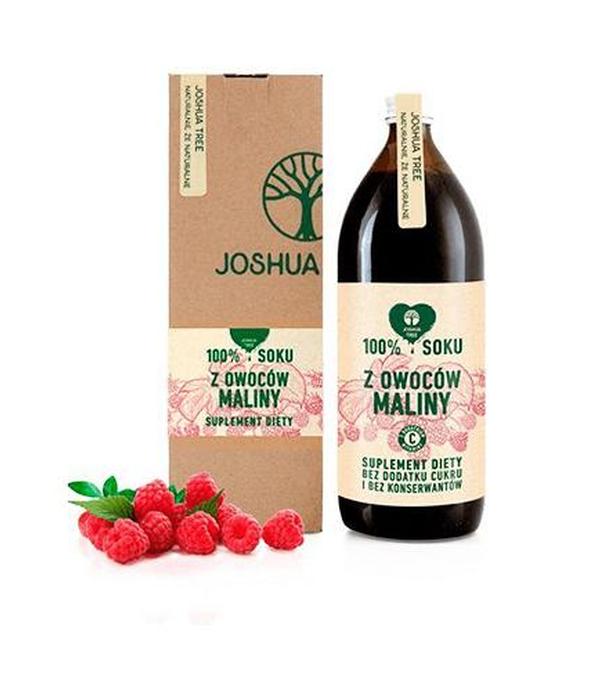 Joshua Tree 100% Soku z owoców maliny - 1000 ml - cena, opinie, właściwości