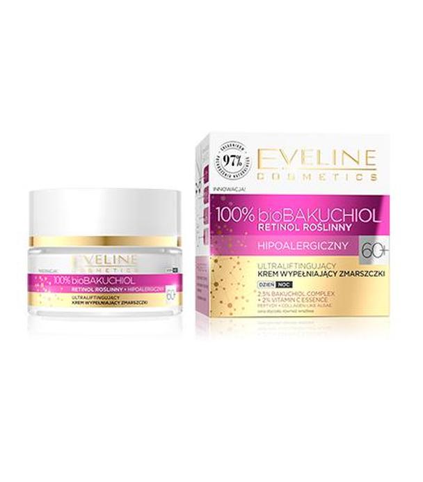 Eveline Cosmetics 100% BioBakuchiol Ultraliftingujący krem wypełniający zmarszczki 60+, 50 ml, cena, opinie, właściwości