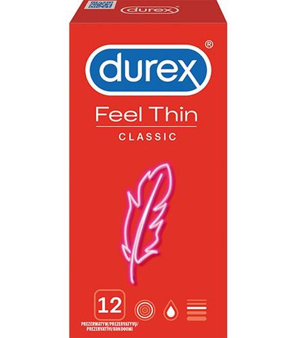 Durex Feel Thin Classic, 12 szt., cena, opinie, właściwości