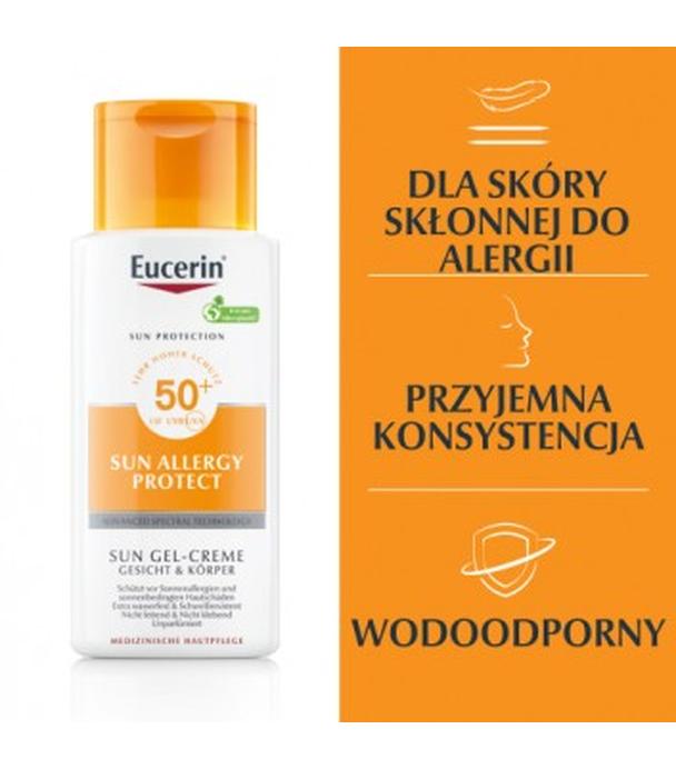 Eucerin Sun Allergy Protect SPF50+ Żel- krem ochronny do twarzy i ciała 150 ml