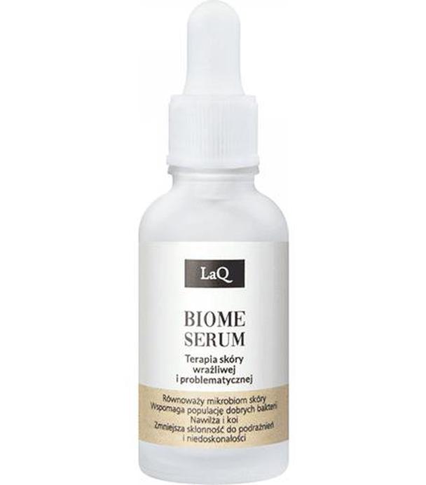 LaQ Biome Serum do skóry wrażliwej i problematycznej, 30 ml, cena, opinie, stosowanie
