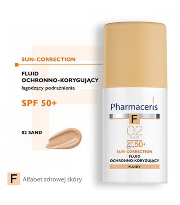PHARMACERIS F Fluid ochronno-korygujący SPF50+ 02 sand  - 30 ml