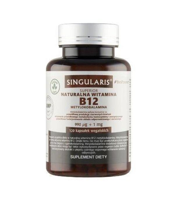 Singularis Superior Naturalna witamina B12 metylokobalamina 990 μg + 1 mg, 120 sztuk