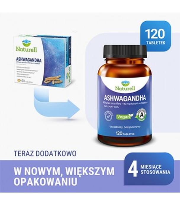 Naturell Ashwagandha, 120 tabletek