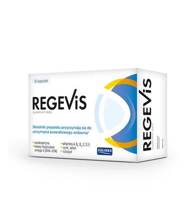 REGEVIS - 30 kaps. Prawidłowe widzenie - cena, ulotka, opinie