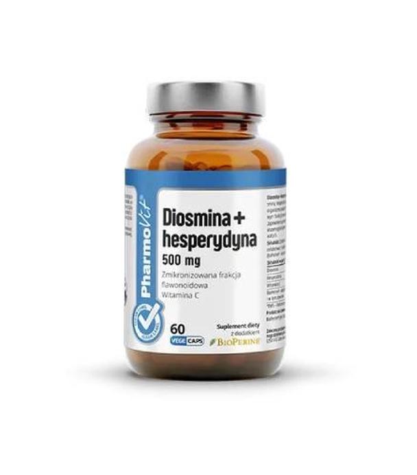 Pharmovit, Diosmina + Hesperydyna 500 mg clean label, kapsułki twarde, 60 sztuk