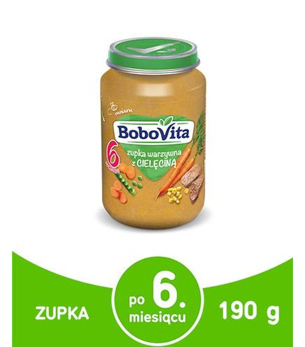 BOBOVITA Zupka warzywna z cielęciną po 6 miesiącu, 190 g