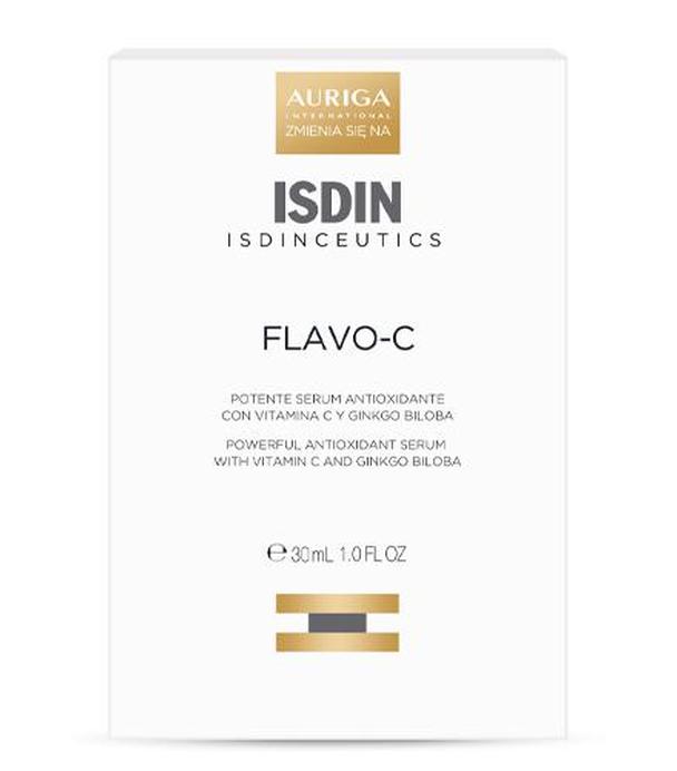Isdinceutics Flavo-C Intensywne serum antyoksydacyjne z witaminą C i Ginkgo Biloba - 30 ml - cena, opinie, właściwości