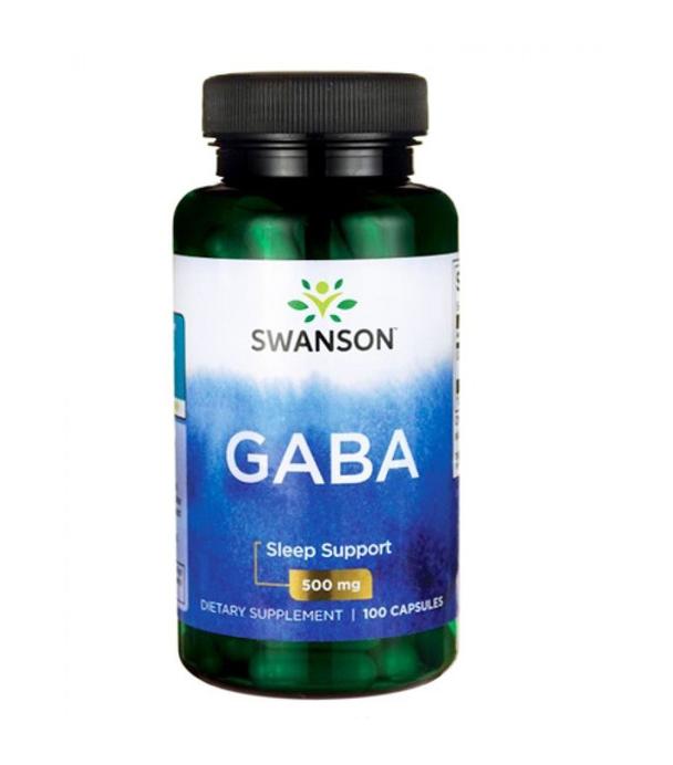 SWANSON GABA 500 mg - 100 kaps.