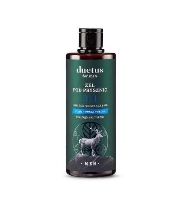 Duetus for Men nawilżajcy żel pod prysznic 3w1, 300 ml