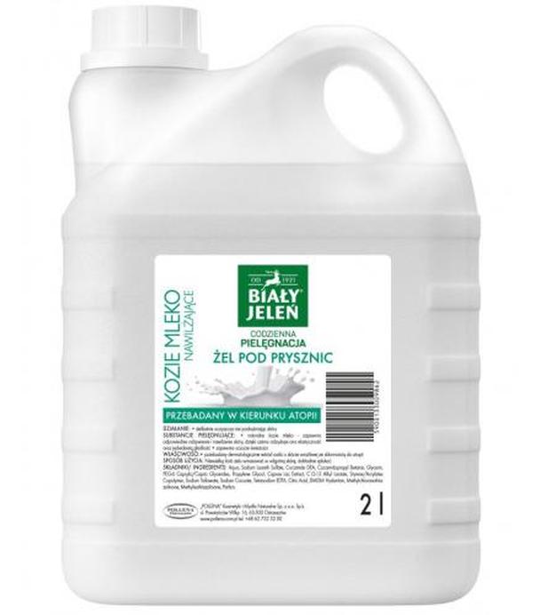 Biały Jeleń, Żel pod prysznic Kozie mleko, zapas, 2 l
