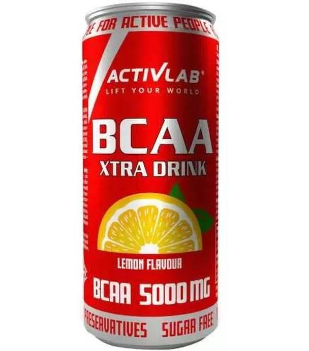 ActivLab BCAA Xtra Drink smak cytrynowy 330 ml - ważny do 2025-07-13