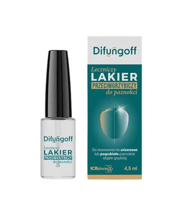 Difungoff, Leczniczy lakier przeciwgrzybiczy do paznokci, 4,5 ml