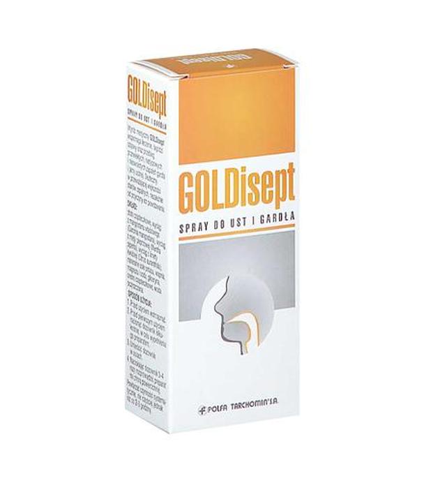 GOLDISEPT Spray do ust i gardła, 25 ml