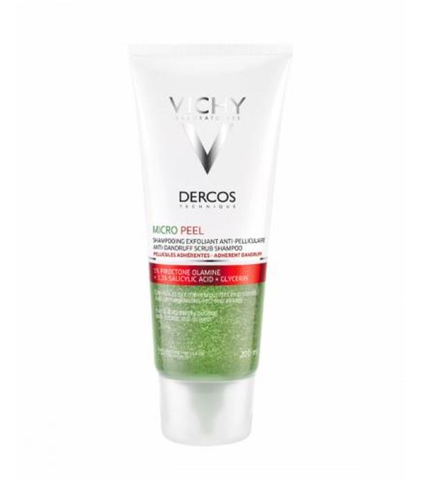 VICHY DERCOS MICROPEEL Przeciwłupieżowy szampon peelingujący - 200 ml - cena, opinie, właściwości