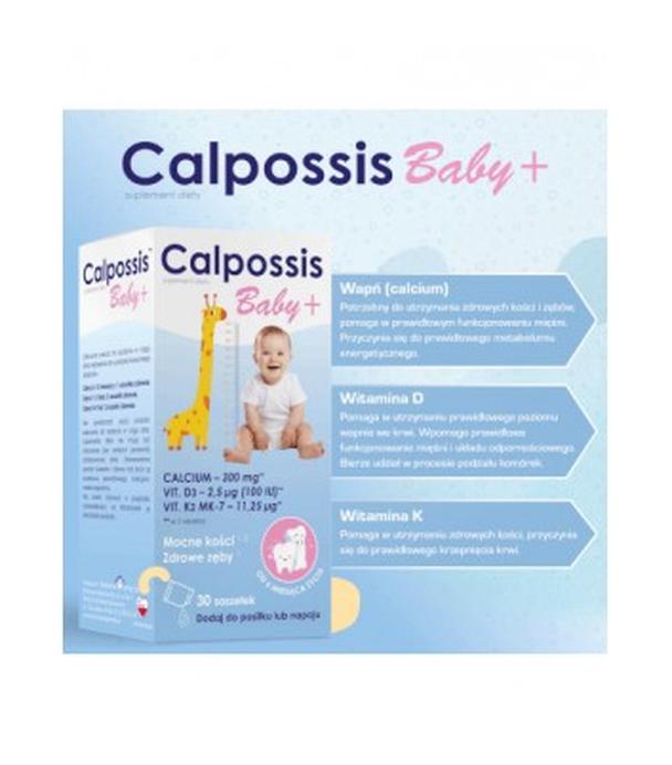 Darmowa Apteczka, Calpossis Baby+, proszek, 30 saszetek