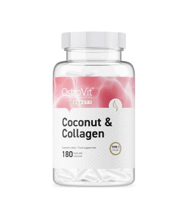 OstroVit Kolagen Morski + Olej MCT z kokosa, 180 kapsułek