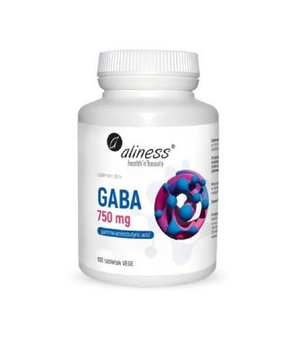 Aliness Gaba 750 mg, tabletki vege, 100 sztuk
