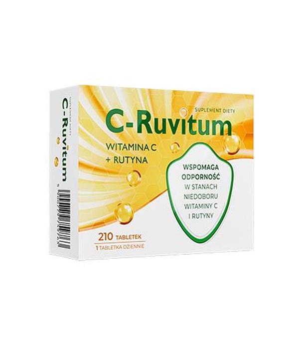 C-Ruvitum Witamina C + Rutyna, tabletki, 210 sztuk