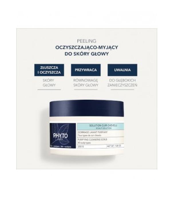 Phyto Solution Cuir Chevelu Scalp Solution Oczyszczający peeling myjący do skóry głowy, 200 g