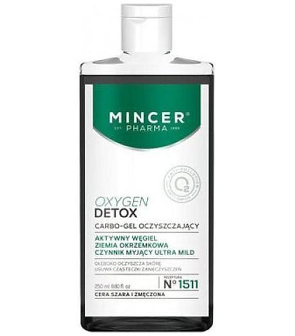 Mincer Pharma Oxygen Detox N°1511 Carbo - gel oczyszczający - 250 ml - cena, opinie, wskazania
