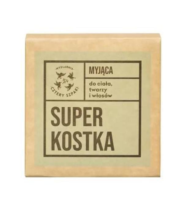 Mydlarnia Cztery Szpaki, Super kostka myjąca do ciała, twarzy i włosów, 75 g