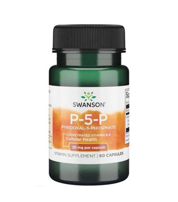 SWANSON Witamina B-6 25 mg  ( p-5-p), 60 kapsułek