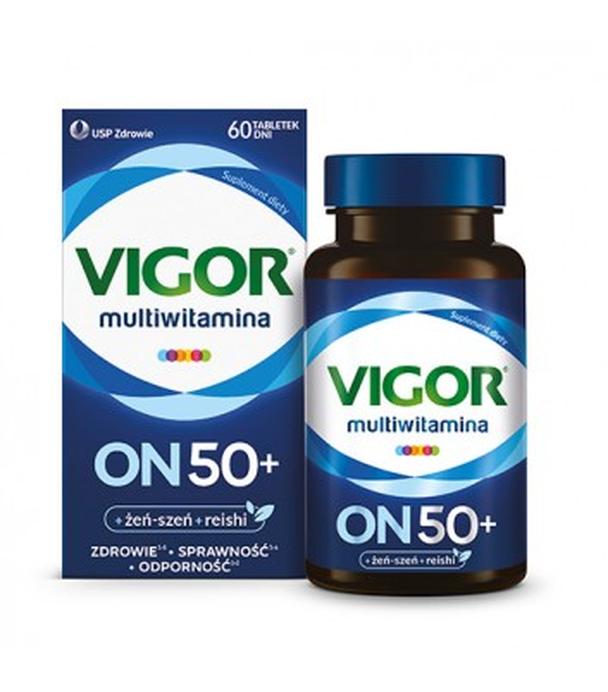 Vigor Multiwitamina ON 50+, 60 tabl., cena, opinie, właściwości