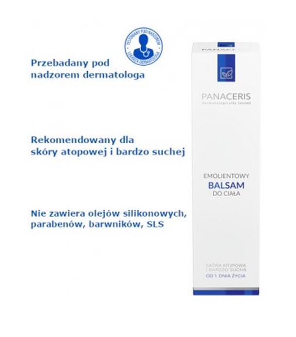 Panaceris Emolientowy Balsam do ciała skóra atopowa i bardzo sucha od 1. dnia życia, 400 ml