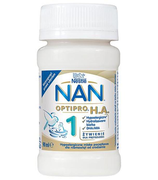 Nestle NAN  OPTIPRO H.A. 1 Mleko początkowe hypoalericzne dla niemowląt od urodzenia - 90 ml - cena, opinie, wskazania