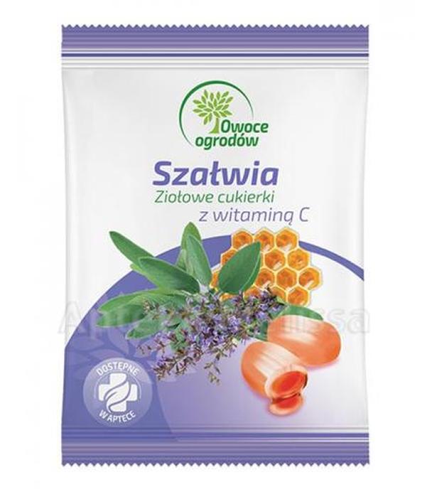 OWOCE OGRODÓW Szałwia z witaminą C, Ziołowe cukierki - 60 g