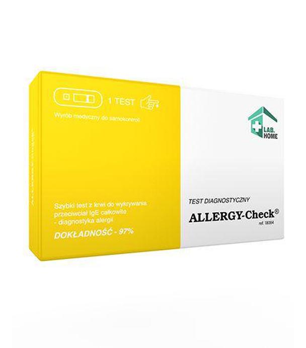 ALLERGY-CHECK Test do wykrywania przeciwciał IgE, 1 sztuka