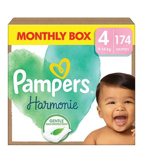 Pampers Harmonie Baby Pieluszki rozmiar 4, 9 kg-14 kg, 174 sztuk