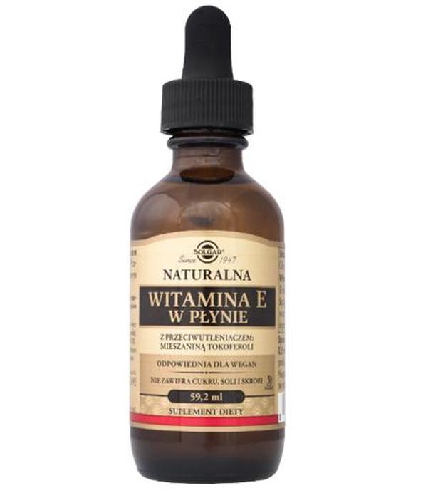 SOLGAR Naturalna witamina E w płynie - 59,2 ml