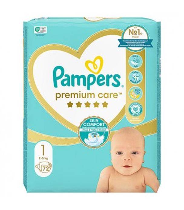 Pampers Premium Care pieluszki rozmiar 1, 2 kg - 5 kg, 72 sztuki